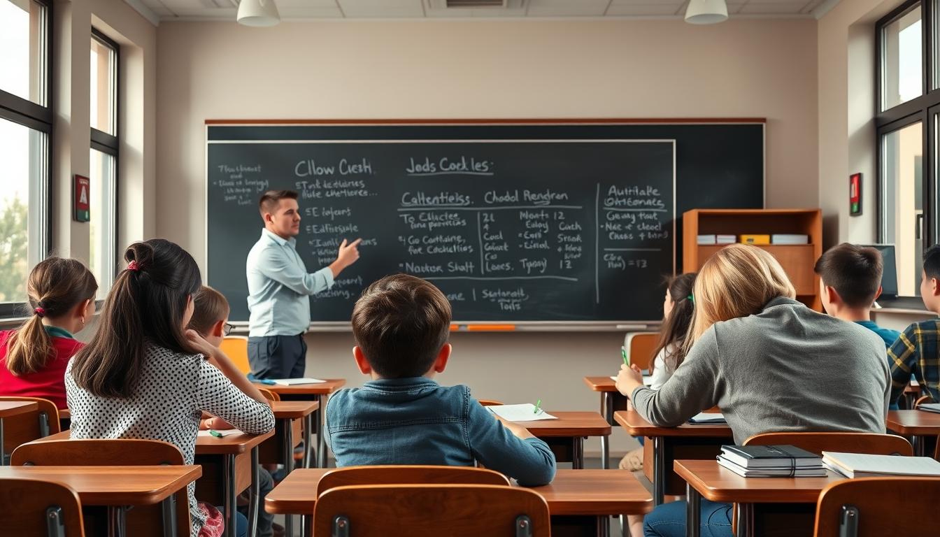 Student using learning strategies while studying