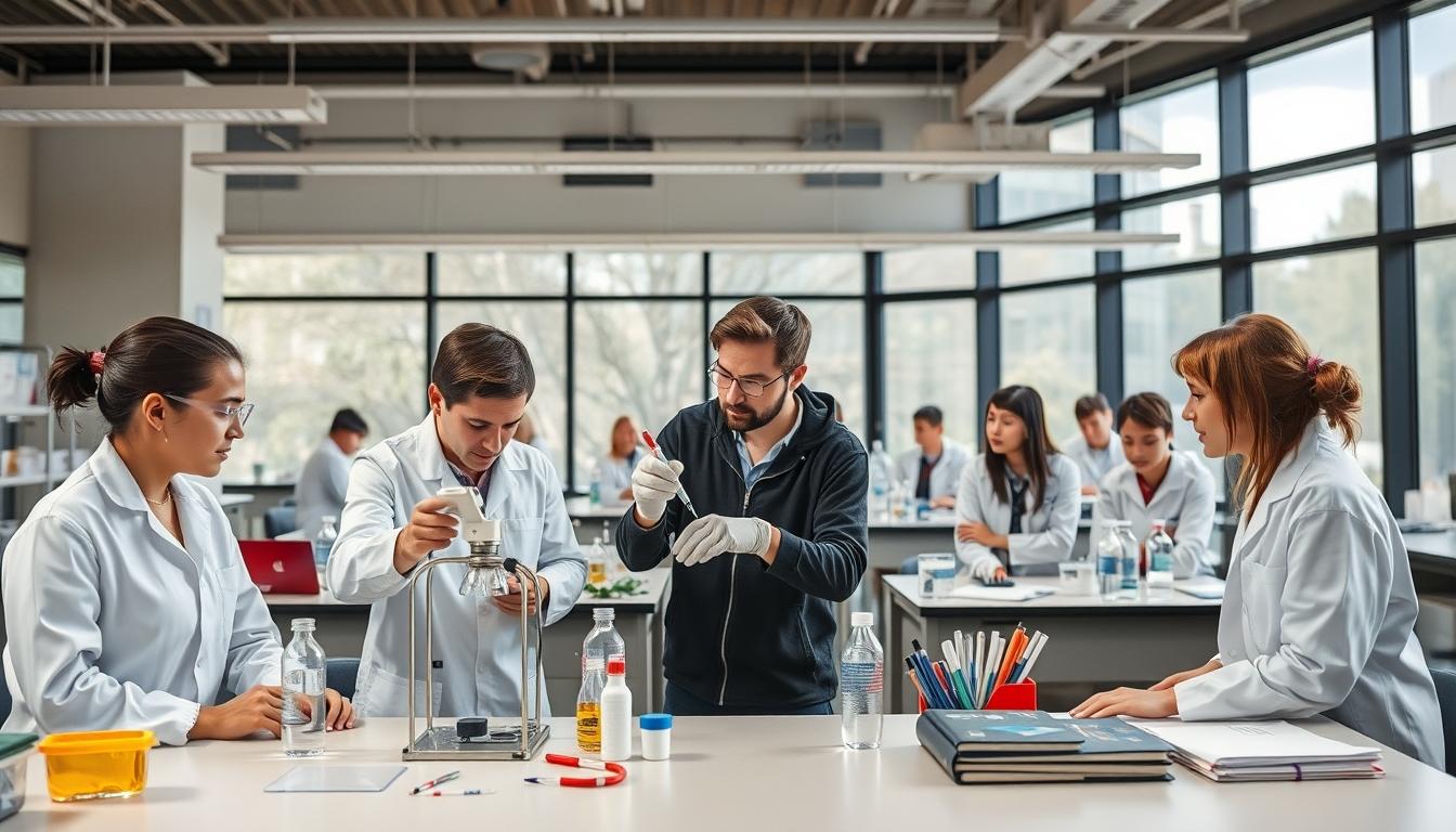 Student preparing for exams with study materials